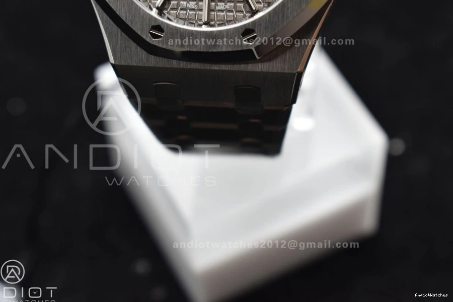 SA3120 1030 Dial Royal Best 37mm Gray SS on 1:1 Textured SS Bracelet Oak Edition Clone Super 15450 MultiPurpose ZF 0910